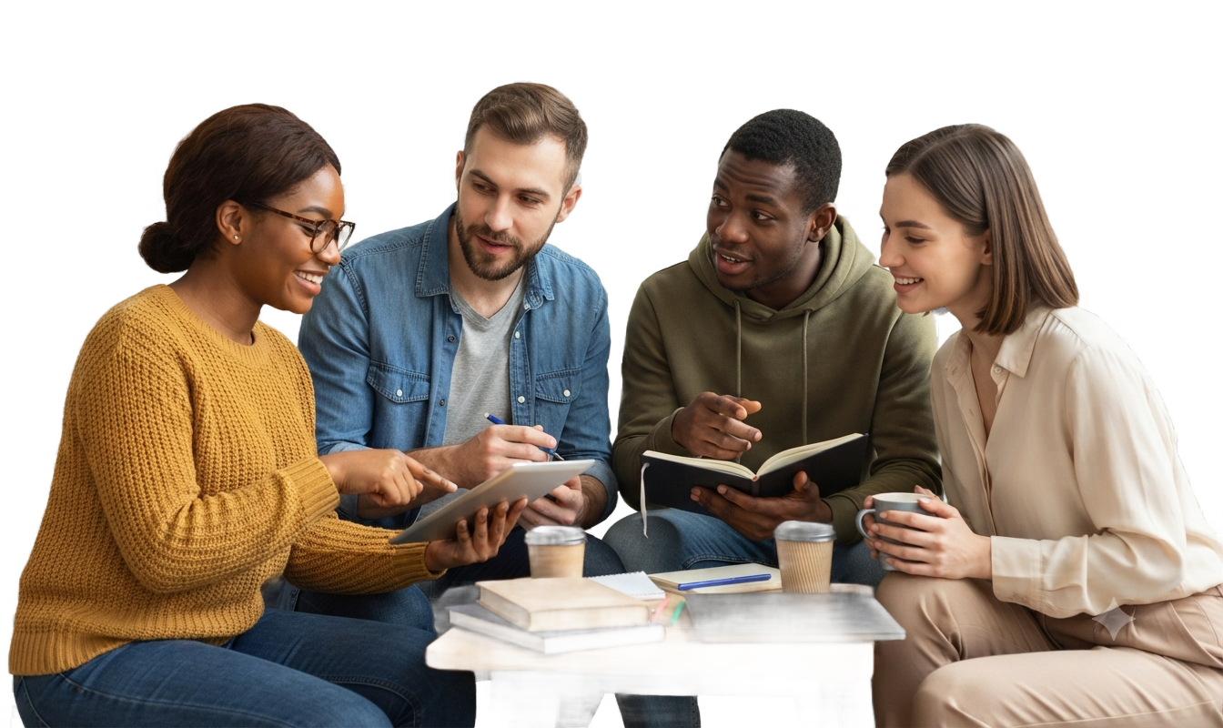 Online learning platform - Students learning online